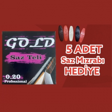GOLD Uzun Sap 0.20 Profesyonel Saz Teli 
